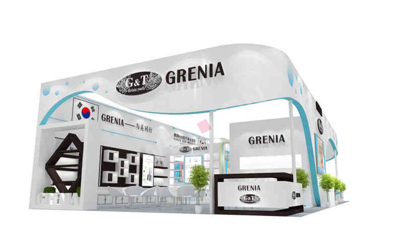 特裝展臺韓國EOS美博會廣州廣交會展臺設計搭建