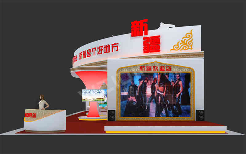 維點展覽裝飾設計公司助力新疆廣州國際旅游展覽會BITE廣州展臺設計搭建