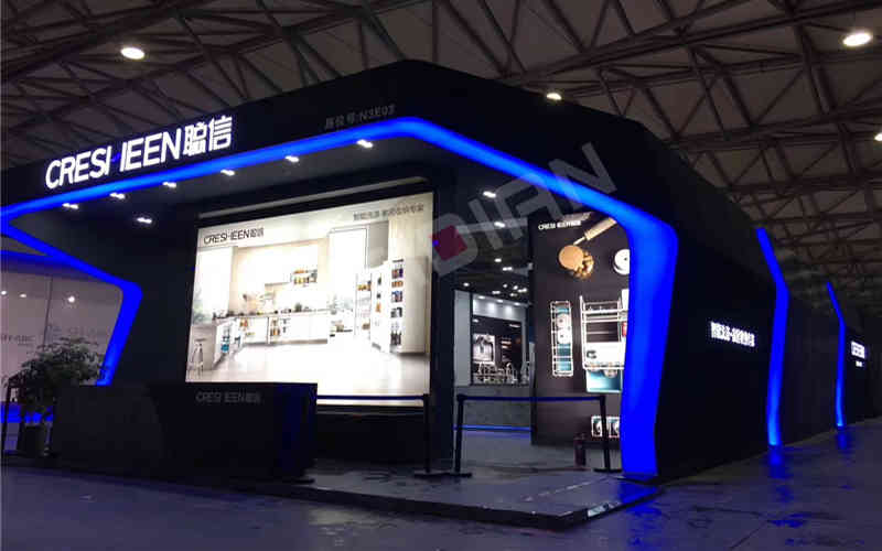 廣州展臺裝修公司設計聰信智能上海國際綠色廚房衛(wèi)浴展覽會廣州展臺裝修設計